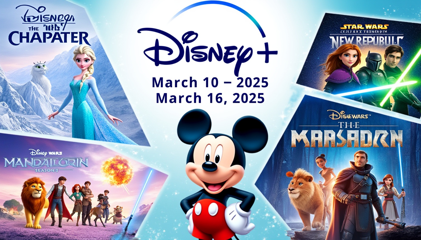 discover the exciting lineup of new tv shows and movies hitting disney plus from march 10 to march 16, 2025. get ready for an unforgettable streaming experience with exclusive content, beloved classics, and fresh premieres that you won't want to miss!