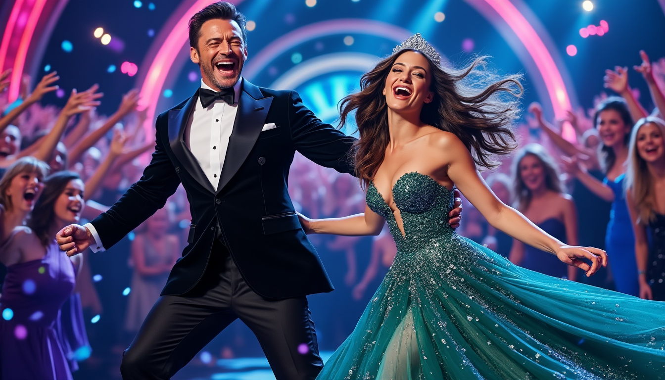 hugh jackman and kate hudson's eagerly anticipated musical 'song sung blue' has announced its official release date. accompanying this exciting news, the first promotional photo has been unveiled, offering fans a sneak peek into the captivating world of this musical experience.