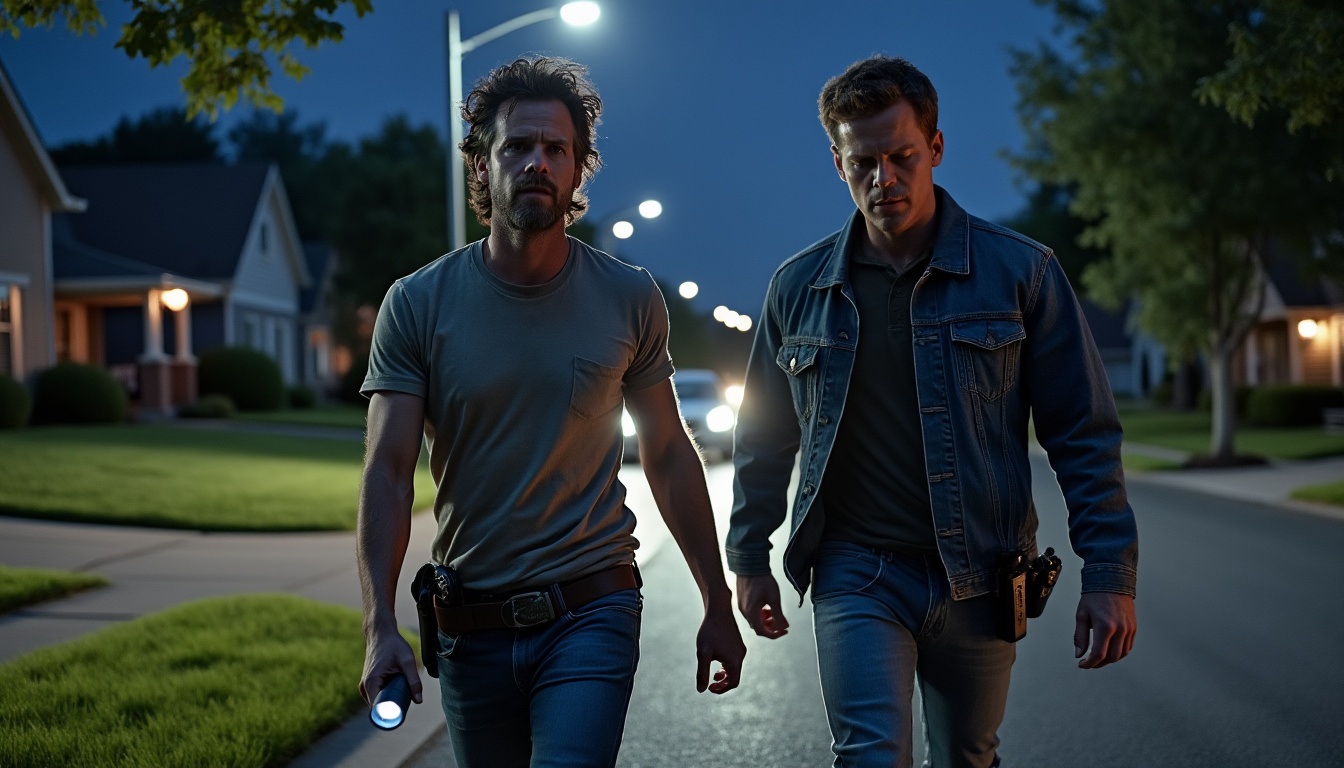 join jack quaid and jeffrey dean morgan as they dive into a thrilling quest to uncover the mystery behind a missing girl in the gripping neighborhood watch trailer. experience suspense, camaraderie, and edge-of-your-seat moments in this captivating story.