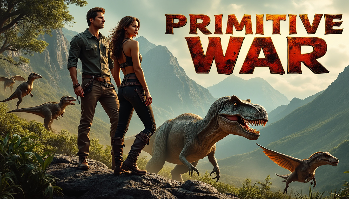 dive into the thrilling world of 'primitive war' where ryan kwanten and tricia helfer embark on an epic dinosaur adventure. discover the excitement in the newly released teaser trailer that promises a breathtaking journey filled with prehistoric battles and stunning visuals.