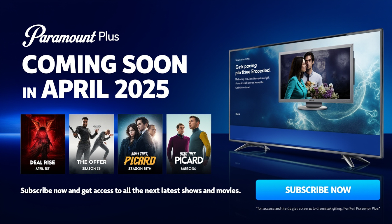 cosa guardare su paramount plus dal 14 al 20 aprile 2025: un'anteprima di nuovi show e film 3 scopri cosa c'è di nuovo su paramount plus dal 14 al 20 aprile 2025! esplora un entusiasmante lineup di spettacoli e film che debutteranno durante questa settimana. non perdere le ultime tendenze di intrattenimento e titoli da non perdere, curati solo per te.