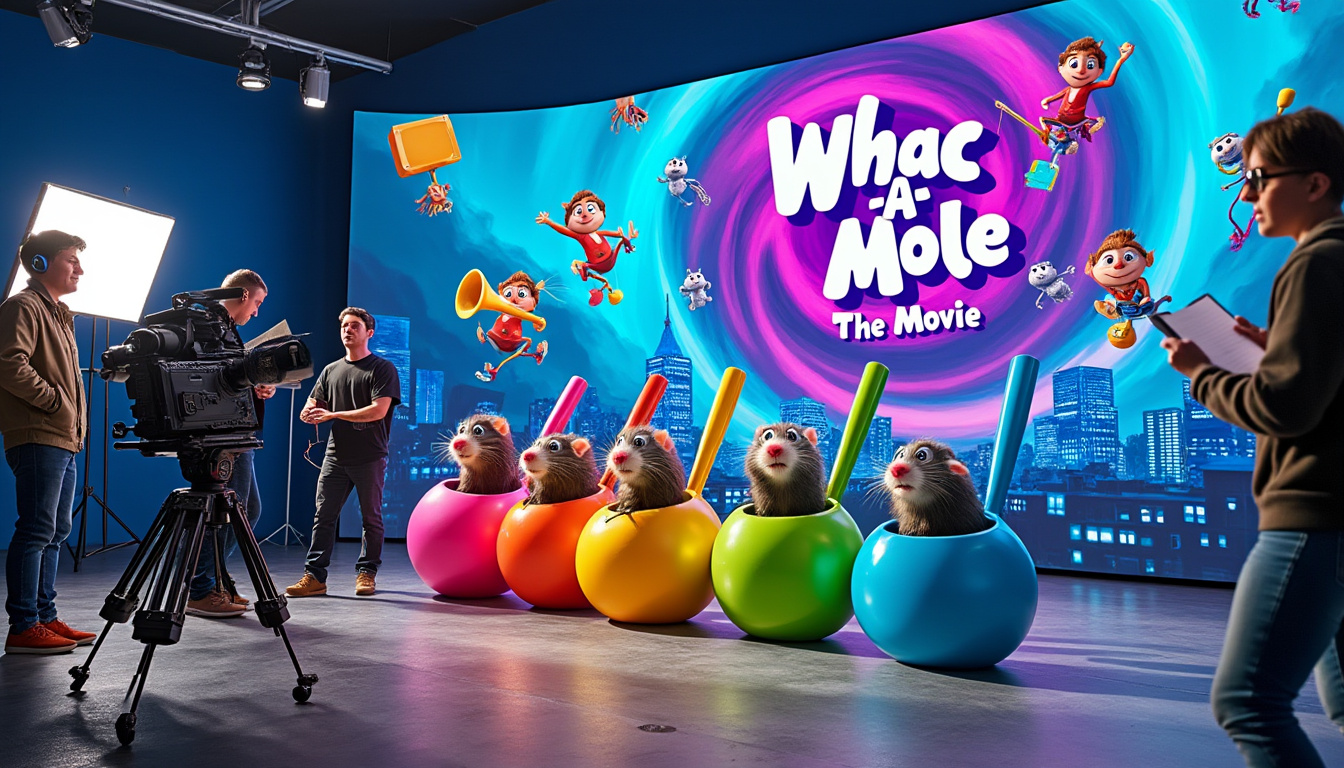 exciting news for gaming fans! a whac-a-mole movie is in development at mattel and tristar, promising to bring the beloved arcade classic to life on the big screen. get ready for a fun-filled adventure that taps into the nostalgia of this iconic game!