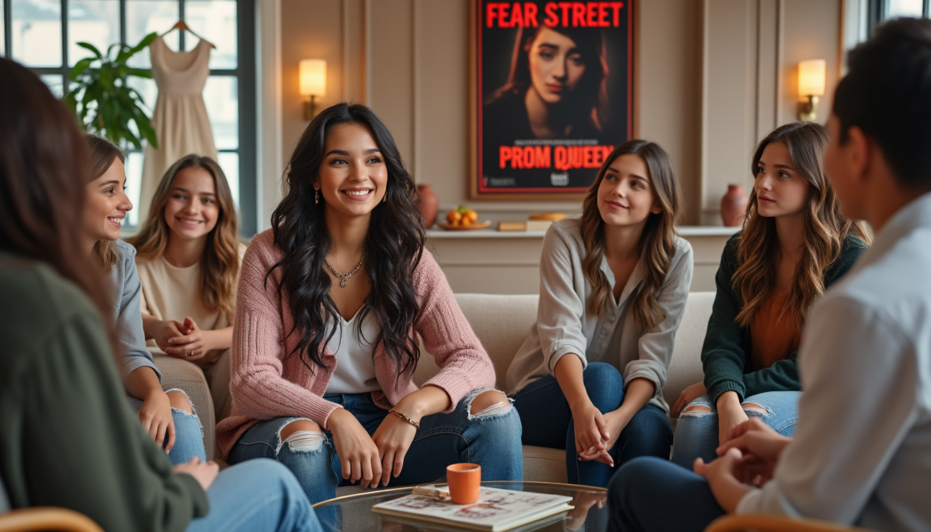 join ariana greenblatt and her co-stars as they share exclusive insights and behind-the-scenes stories from netflix's chilling slasher film, 'fear street: prom queen'. discover their thoughts on character development, the film's unique twists, and what it was like to bring this gripping tale to life in our latest interview.