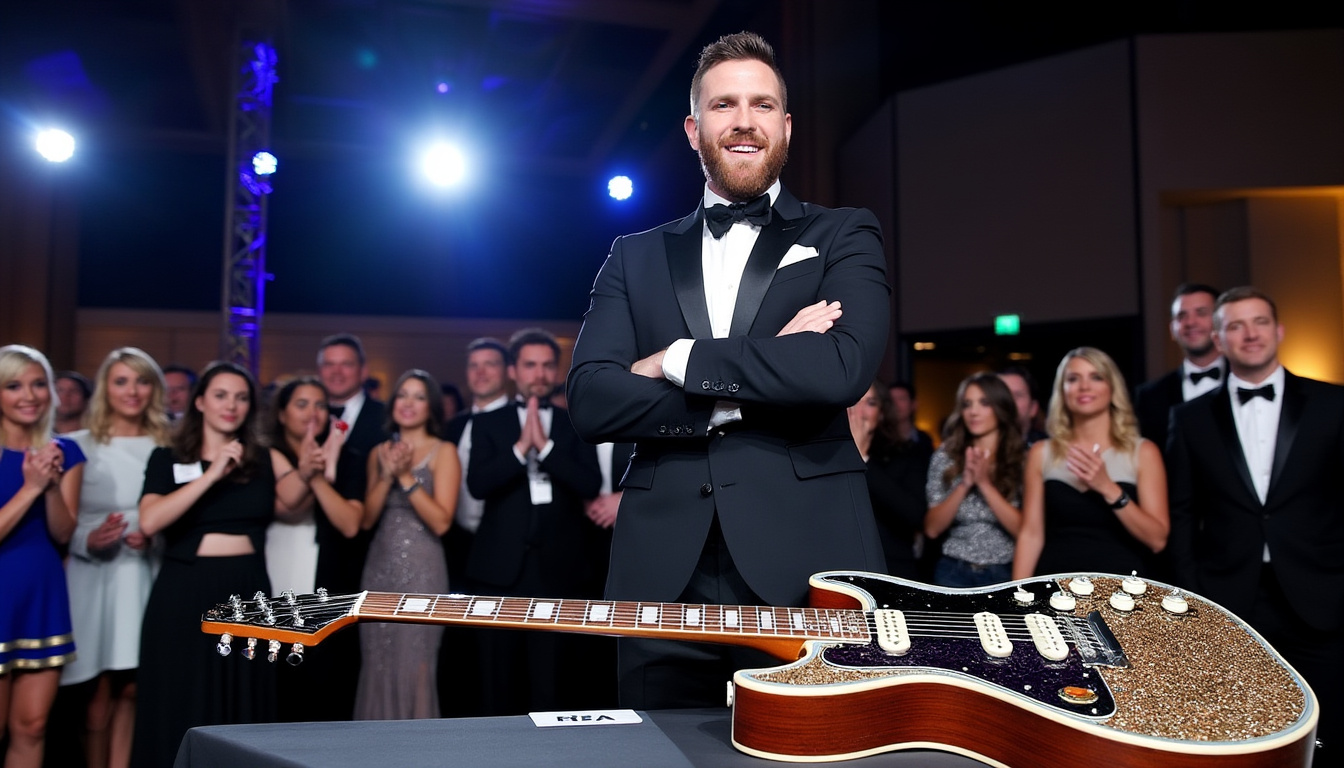 Il punto di vista di Travis Kelce sulla controversia dell'asta della chitarra di Taylor Swift 1 esplora la prospettiva di travis kelce sulla controversia riguardante l'asta della chitarra di taylor swift. approfondisci i suoi pensieri sull'influenza delle celebrità , la cultura dei fan e l'impatto di eventi ad alto profilo nell'industria musicale.