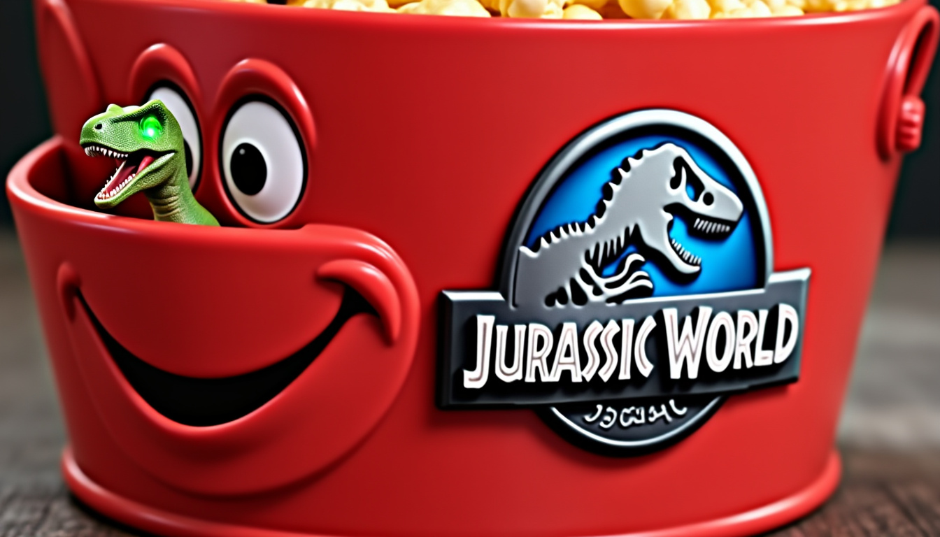 Svelando il dinosauro nascosto nel secchio di popcorn del Jurassic World Rebirth 1 scopri la sorpresa definitiva nel tuo secchiello di popcorn di jurassic world rebirth mentre sveliamo il dinosauro nascosto! tuffati in un'avventura emozionante piena di tesori da collezione che delizieranno i fan di tutte le età.