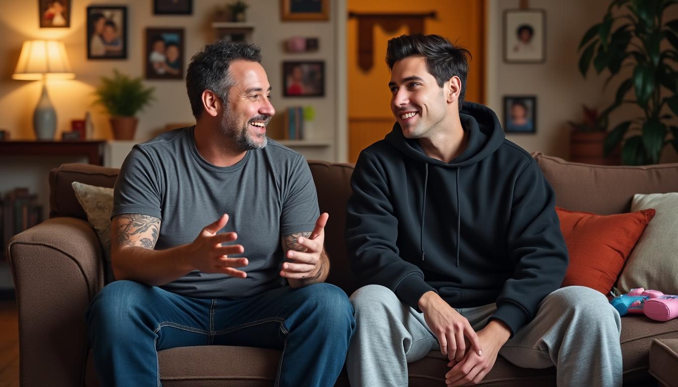 join adam sandler as he shares his invaluable parenting insights with pete davidson, offering a candid look at the challenges and joys of fatherhood. discover their heartfelt conversations filled with humor and wisdom that resonate with parents everywhere.