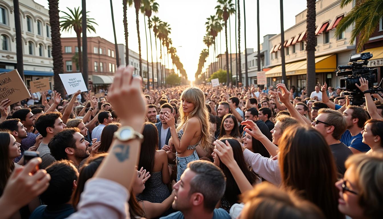 fans are buzzing with excitement as speculation mounts that taylor swift may be filming a new music video in los angeles. dive into the latest rumors and find out what details have surfaced about her potential new project.