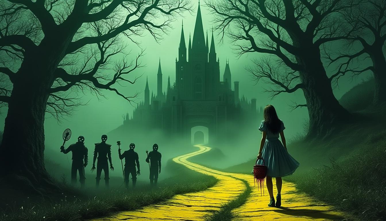 discover 'the wizard of oz' like never before: a chilling slasher horror reimagining, replete with suspense and dark twists, crafted in anticipation of the upcoming film 'wicked: for good.
