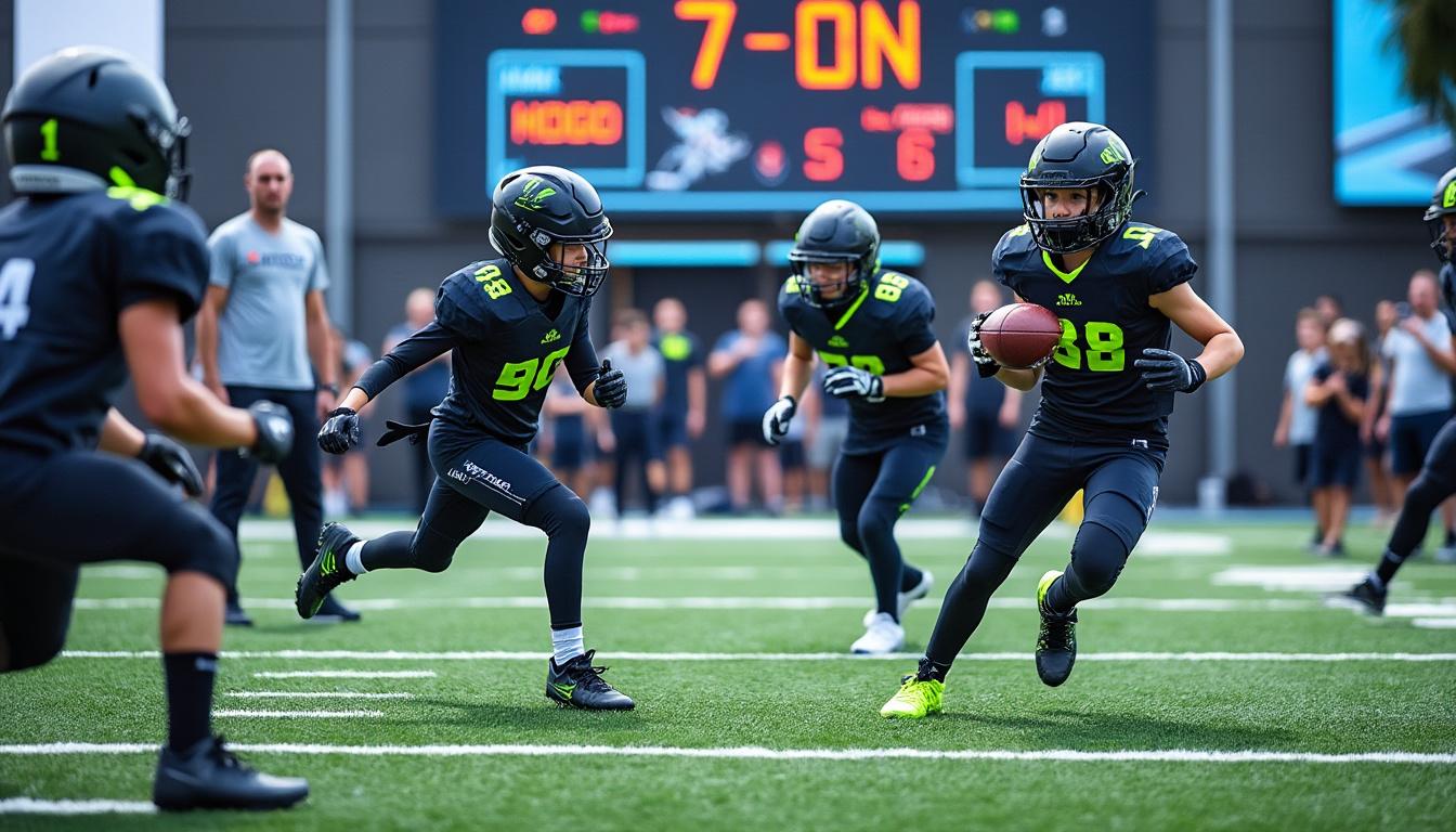 dive into the action with our exclusive first look at the 'trillion boys' trailer, showcasing the meteoric rise and dynamic world of 7-on-7 football. get a sneak peek into the stories and rivalries that are redefining the game.