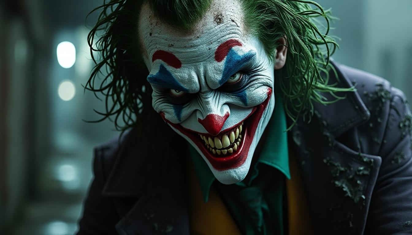 entdecken Sie die verstörende Transformation des Jokers in dieser exklusiven Enthüllung. Erkunden Sie sein erschreckendes neues Erscheinungsbild und wie es eine mutige Richtung für den ikonischen Bösewicht markiert.