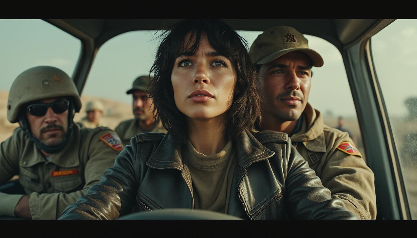 discover the intense and satirical war film starring callum turner and alia shawkat in atropia's debut trailer, showcasing a gritty and thought-provoking cinematic experience.