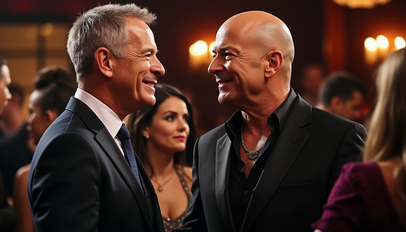 dwts host tom bergeron recounts his memorable encounter with bruce willis during daughter rumer willis' heartfelt comeback on the show.