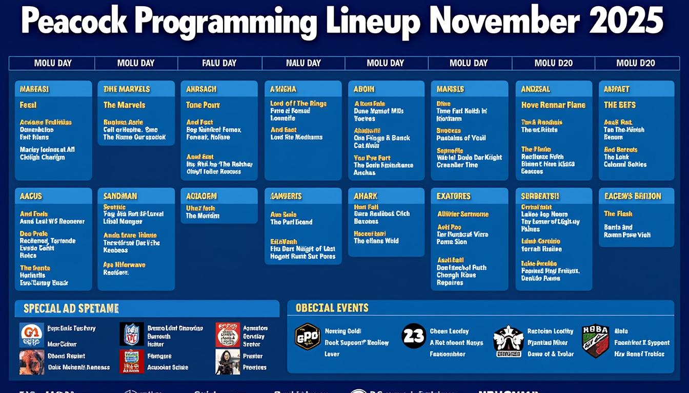 Peacock Programming Lineup for November 17-23, 2025: Exciting New TV Series and Movies Premiering This Week 1 discover peacock's programming lineup for november 17-23, 2025, featuring exciting new tv series and movie premieres. stay tuned for the week's must-watch entertainment!