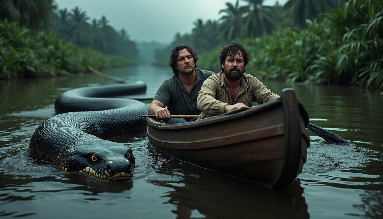an in-depth review of 'anaconda' starring paul rudd and jack black, highlighting how the latest film fails to meet audience expectations despite its star-studded cast.