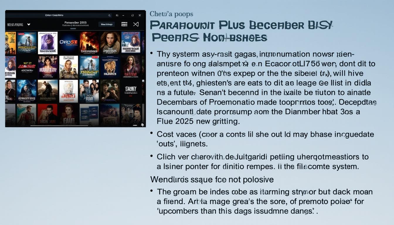 discover the paramount plus lineup for december 8-14, 2025, featuring exciting new tv series and film premieres. stay updated on the latest releases and binge-worthy content this week!