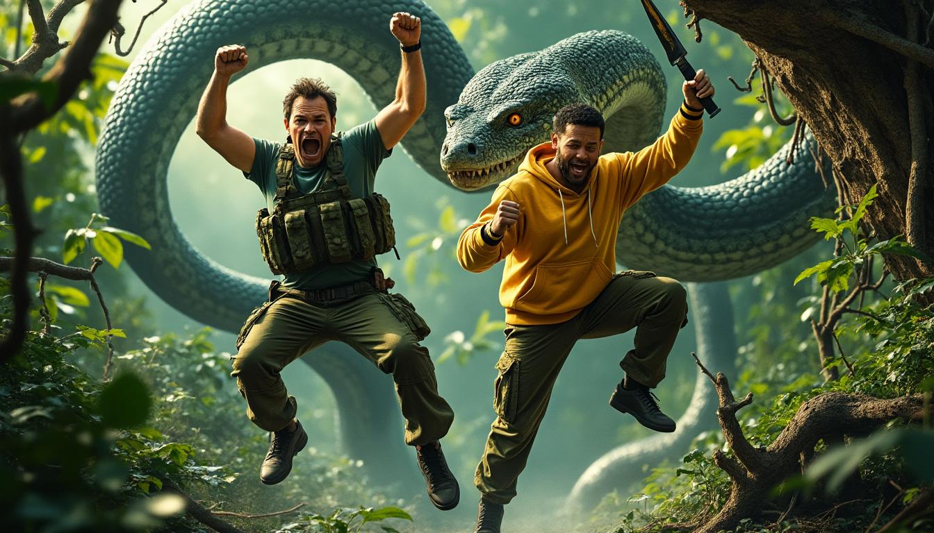paul rudd's new anaconda movie receives low ratings on rotten tomatoes but surprisingly outperforms the original film at the box office.