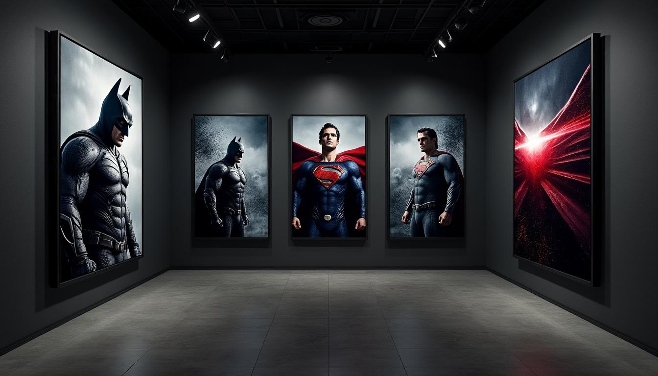 discover exclusive batman v superman posters featuring never-before-seen artwork from zack snyder's dceu film, perfect for collectors and fans alike.