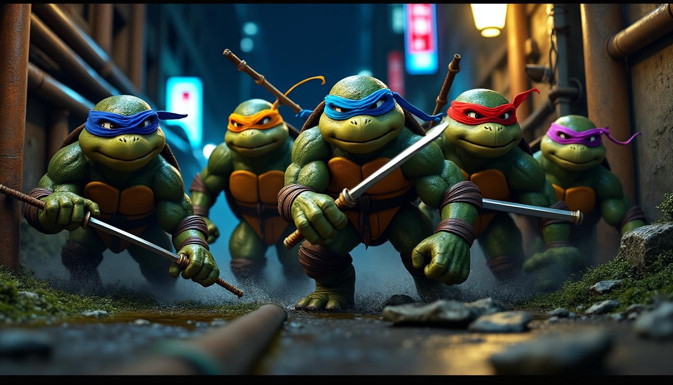 experience the iconic teenage mutant ninja turtles like never before as tmnt makes a triumphant return to cinemas. watch the thrilling trailer now and join the adventure!