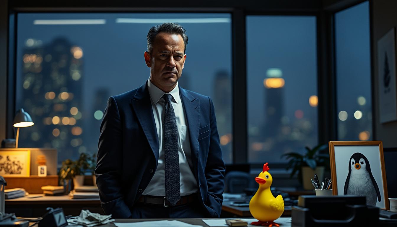 discover the return of tom hanks' dark comedy series as it reboots on peacock next month, blending sharp humor with captivating storytelling.