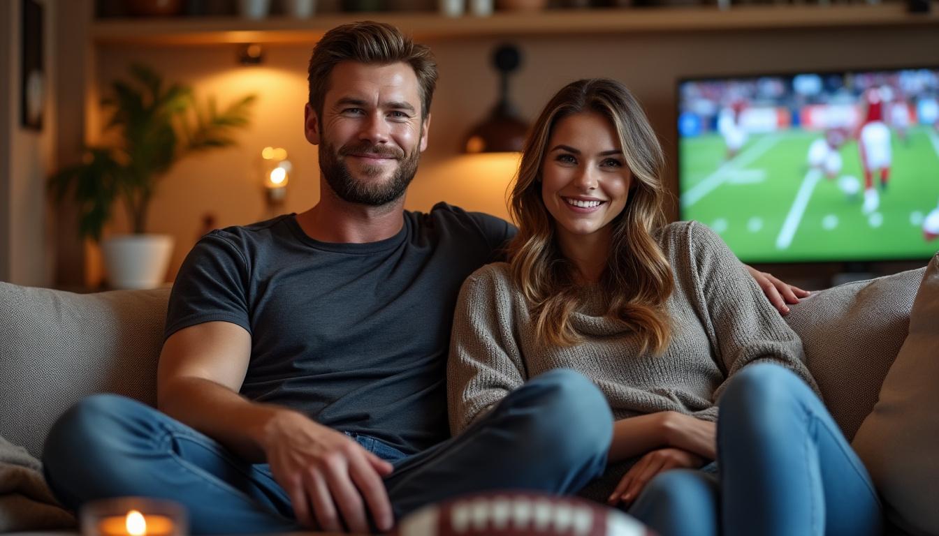 discover chris hemsworth and his wife sharing their favorite sports as excitement builds around the super bowl.