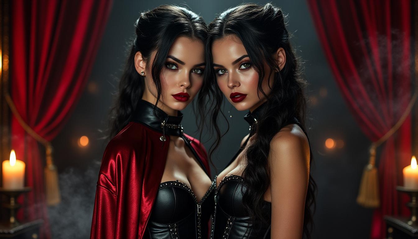 mena suvari and india eisley explore the chilling and gory world of 'vampires of the velvet lounge' in an exclusive interview revealing behind-the-scenes insights and their experiences on set.