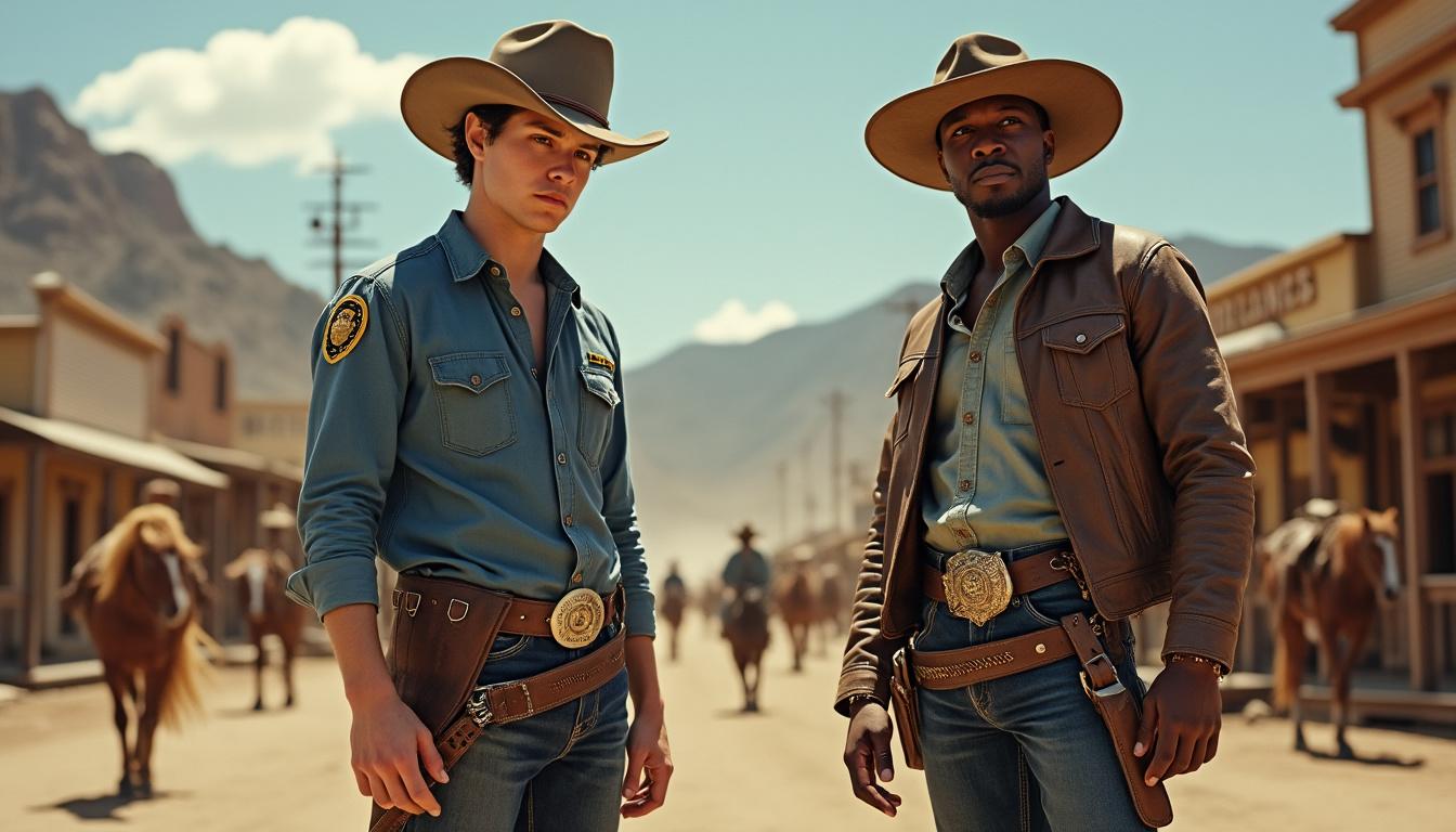 michael cera and samuel l. jackson star in the highly anticipated blazing saddles reboot, premiering today on hulu. don't miss this fresh take on the classic comedy!