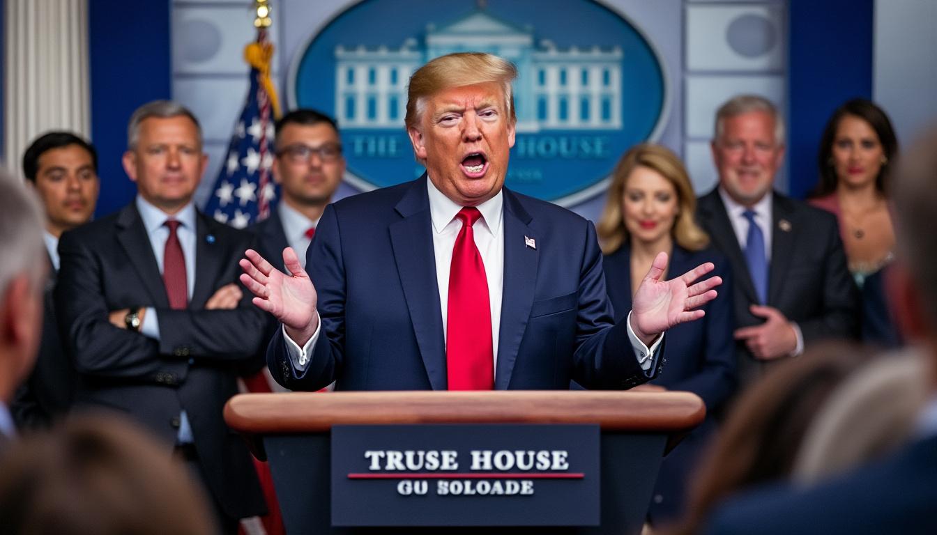 donald trump demands the removal of jessica tarlov from airwaves, calling her 'a real loser' amidst heated political controversies.