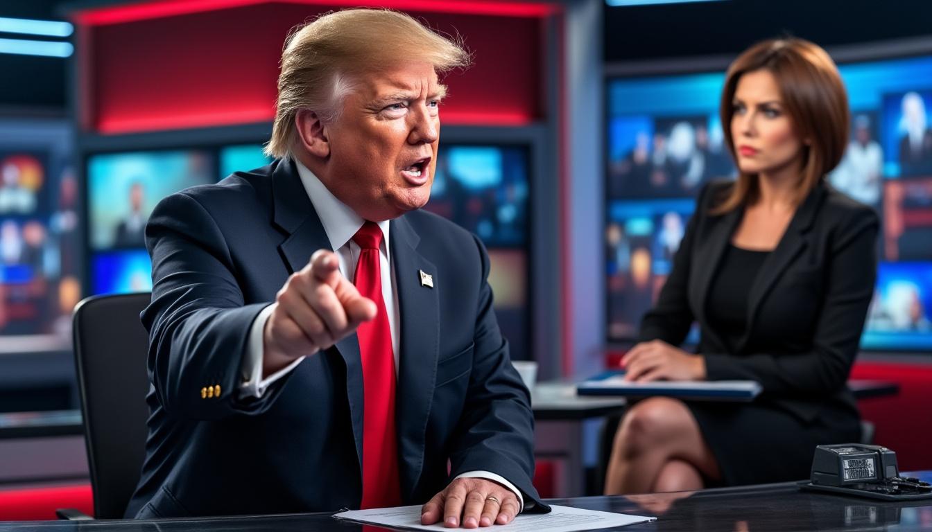 donald trump calls for jessica tarlov's removal from the airwaves, describing her as 'a real loser' in a sharp public statement.