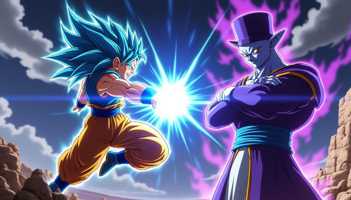 discover the thrilling new trailer for dragon ball super showcasing an epic battle between goku and beerus, the god of destruction. get ready for intense action and stunning visuals!